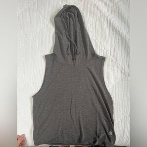 Born Primitive Good Vibes Cropped Tank (Grey) - Size Large